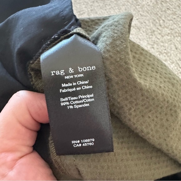 RAG & BONE‎ Camille belted cotton-blend seersucker shorts size 6 - Picture 7 of 7